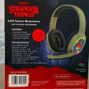 Stranger things Led gaming headphones